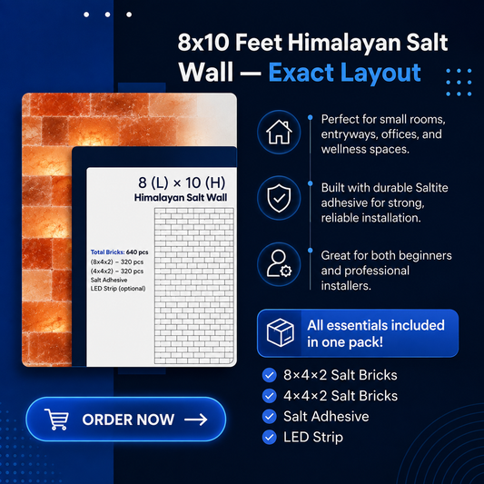 Architectural Backlit Salt Wall Kit — Large Format