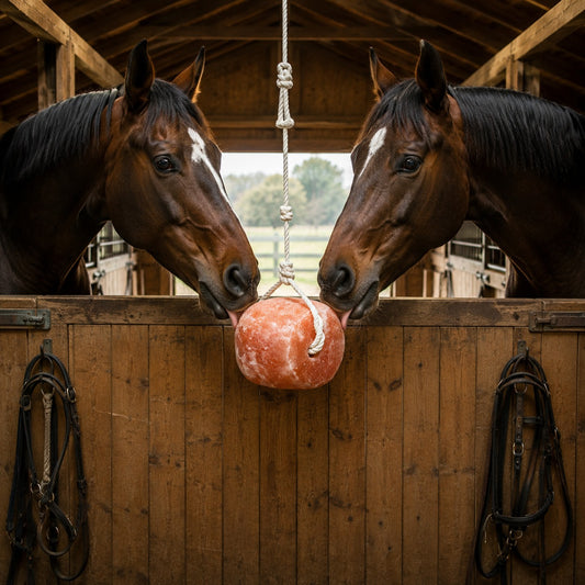 PSH replacement: Himalayan animal salt lick block for horses - lifestyle image 2