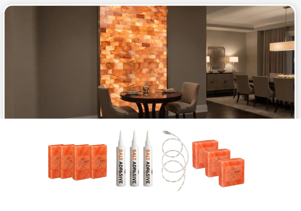 Architectural Backlit Salt Wall Kit (5' × 8' | 40 sq. ft.)
