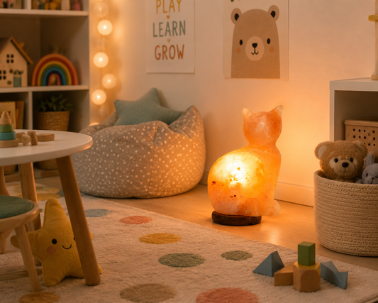 Hand-Carved Cat Himalayan Pink Salt Lamp – image 2