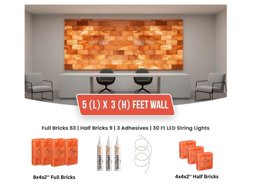 Architectural Backlit Salt Wall Kit (5' × 3' | 15 sq. ft.)