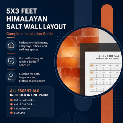 Architectural Backlit Salt Wall Kit (5' × 3' | 15 sq. ft.)