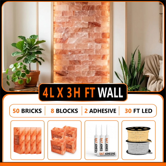 Architectural Backlit Salt Wall Kit (4' × 3' | 12 sq. ft.)