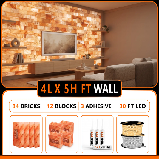 Architectural Backlit Salt Wall Kit (4' × 5' | 20 sq. ft.)