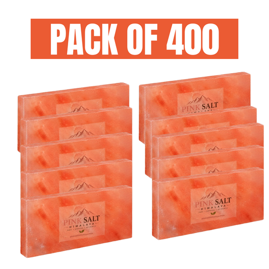 Himalayan pink salt tiles pack of 400 - primary branded pack image