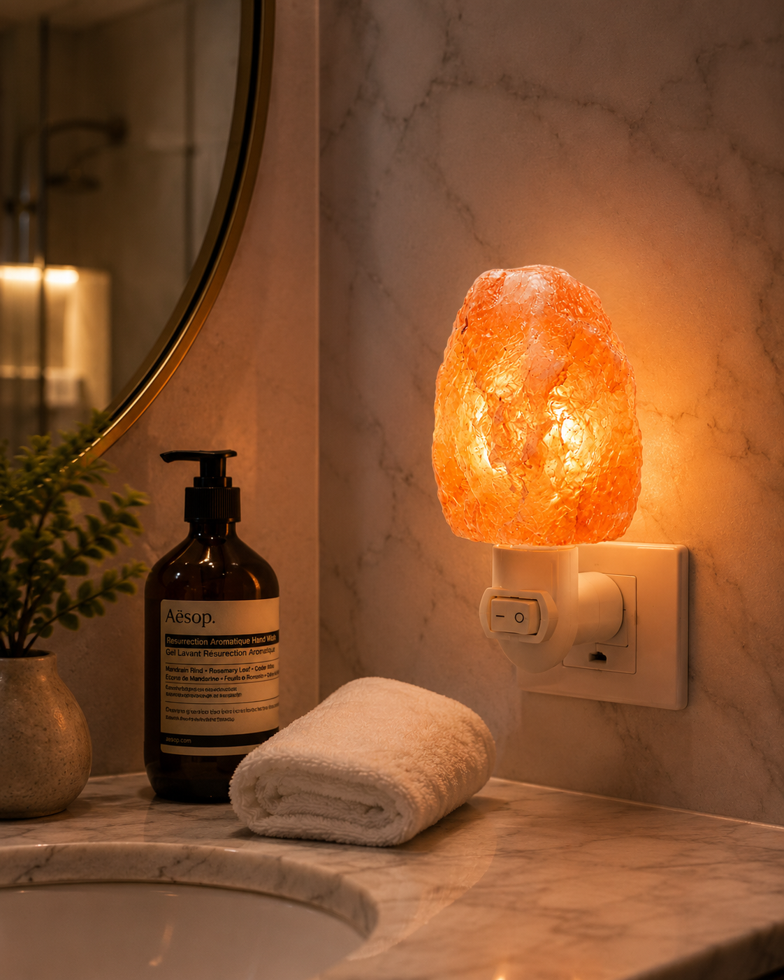 Aura Plug-In Himalayan Pink Salt Night Light – image 3