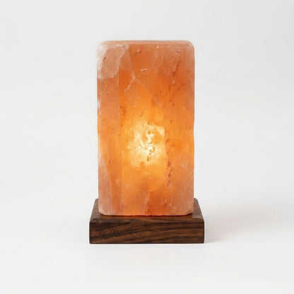 Modern Rectangle Himalayan Pink Salt Lamp – image 1
