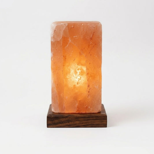 Modern Rectangle Himalayan Pink Salt Lamp – image 1