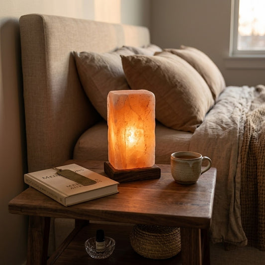 Modern Rectangle Himalayan Pink Salt Lamp – image 2