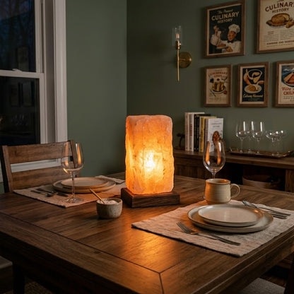 Modern Rectangle Himalayan Pink Salt Lamp – image 5