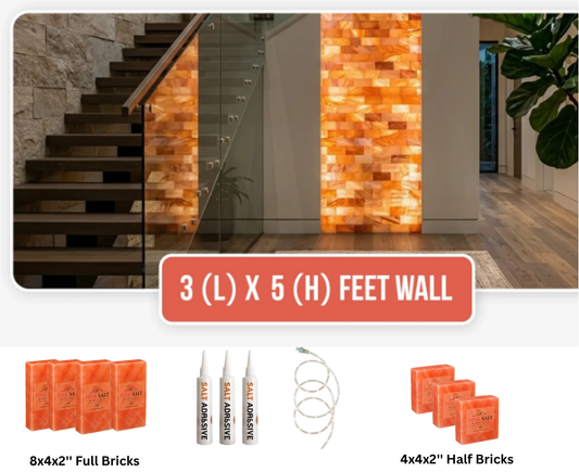Architectural Backlit Salt Wall Kit (3' × 5' | 15 sq. ft.)