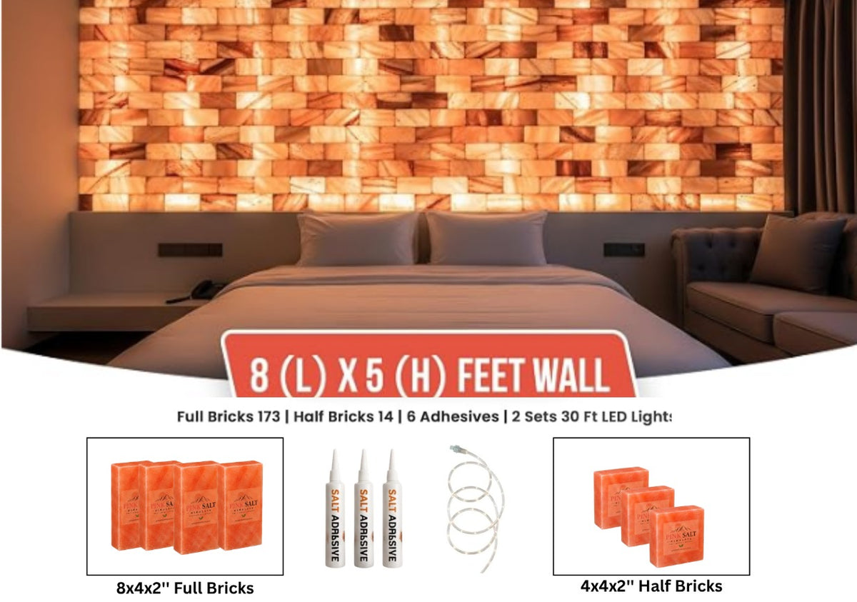 Architectural Backlit Salt Wall Kit (8' × 5' | 40 sq. ft.)