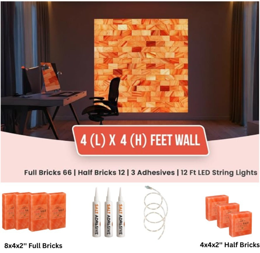 Architectural Backlit Salt Wall Kit (4' × 4' | 16 sq. ft.)