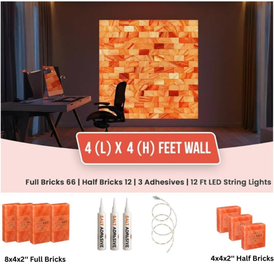 Architectural Backlit Salt Wall Kit (4' × 4' | 16 sq. ft.)