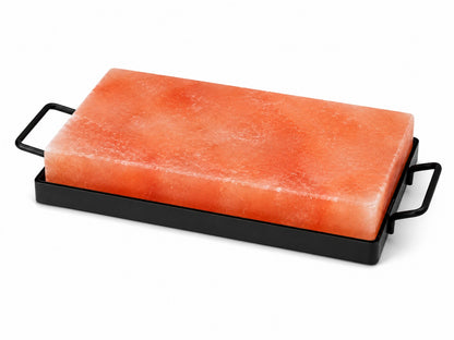 Himalayan Pink Salt Cooking Block with Metal Holder – image 3