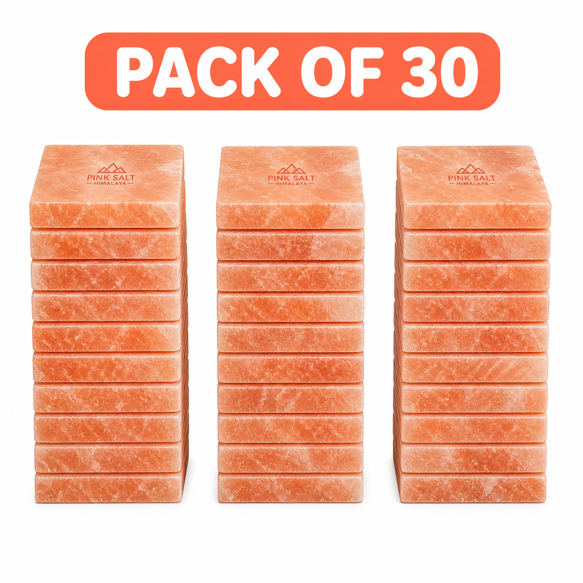 Pink Salt Himalaya salt tile main image - Pack of 30