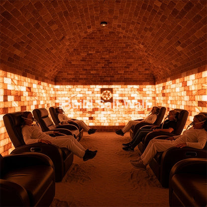 Build 6 sq. ft. Pink Salt Wall With 30 Himalayan Salt Bricks and 1 Salt Adhesive
